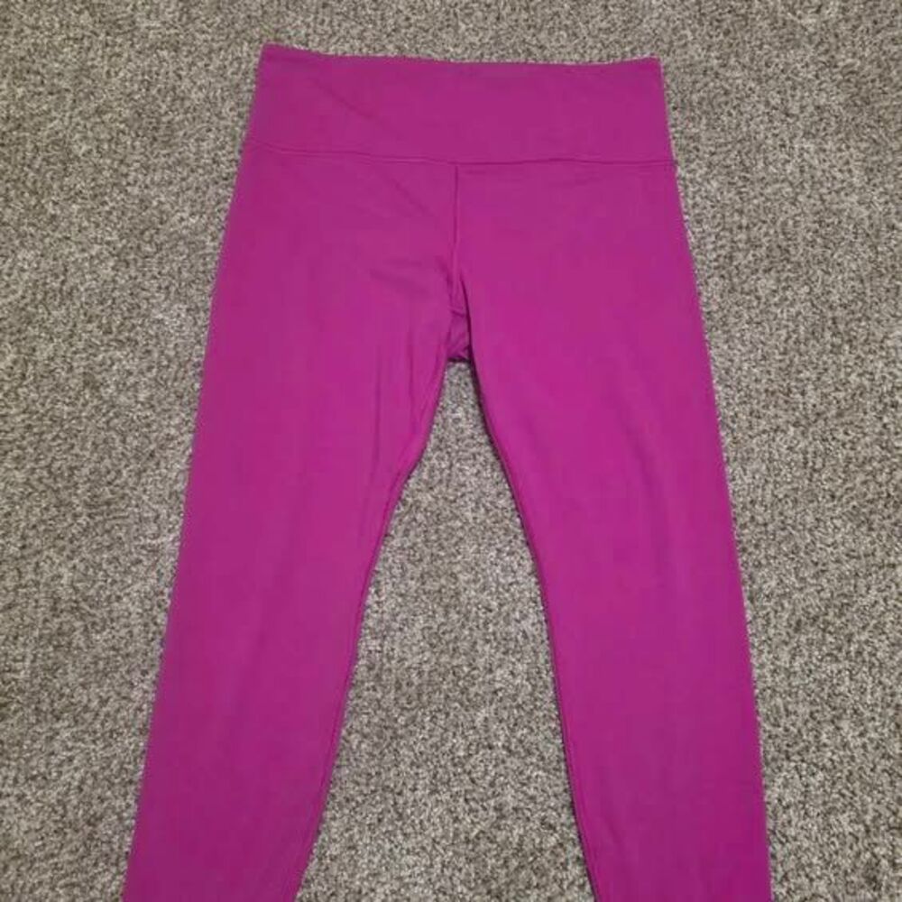 Athleta Elation Ultra High Rise 7/8 Leggings Magenta Womens Large